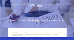 Desktop Screenshot of certea-huissier.fr